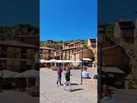 ALQUEZAR most beautiful village in Spain | ALQUEZAR walk | Alquézar virtual tour 4K UHD 60F
