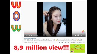 WOW!! 8,9 million view!!! TOP 10 Braided Hairstyle Personalities for School Girls