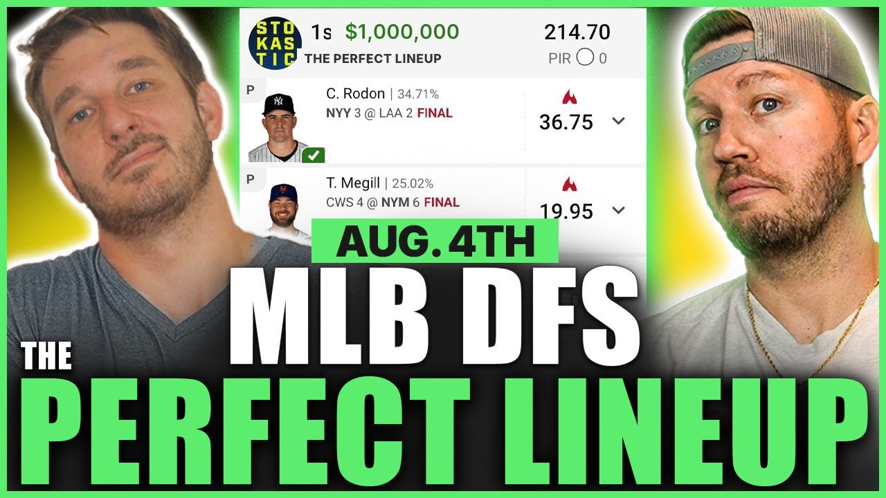 Top Arms & Stacks to Kick Off the Week | MLB DFS Picks for Monday (8/4)