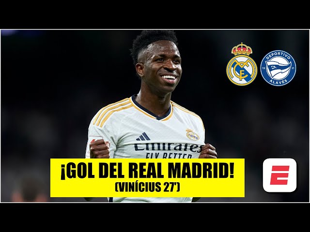 GOL DE VINICIUS. Real Madrid gana 2-0 al Alavés tras el gol de Vini Jr | La Liga