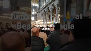 Friday Prayers at Stunning Haya Sofia Mosque in Istanbul Turkey