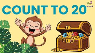 Slow Counting 1-20 for Kids | Calm Treasure Hunt Story | Learn Numbers in English