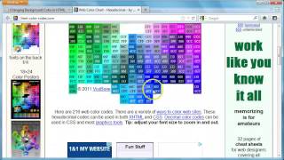 HTML Tutorial 14   Changing Page Background Colors