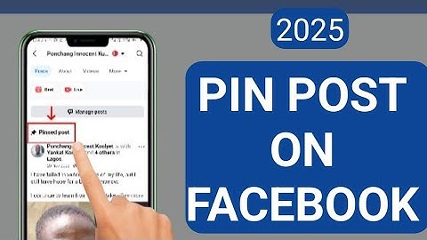 How To PIN📌 Facebook Profile Post