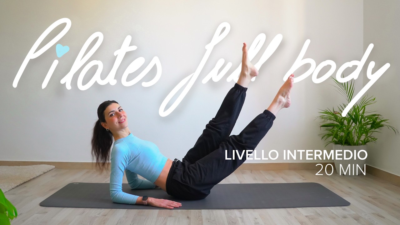 20Min Lezione di Pilates Total Body di livello intermedio | Tonificazione completa | Pilates a casa
