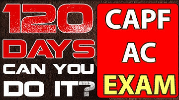 #UPSC CAPF -  Last 120 Days Self Study Plan SSP - #CAPF #Preparation Tips