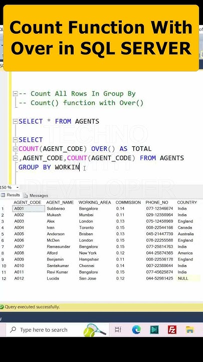 SQL Aggregates: COUNT(*) aggregate function | Part 19 - YouTube