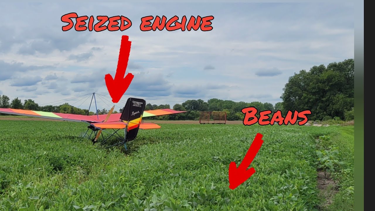 Из-за заклинивания двигателя Quicksilver MX Sport Rotax 447 произошла аварийная посадка!