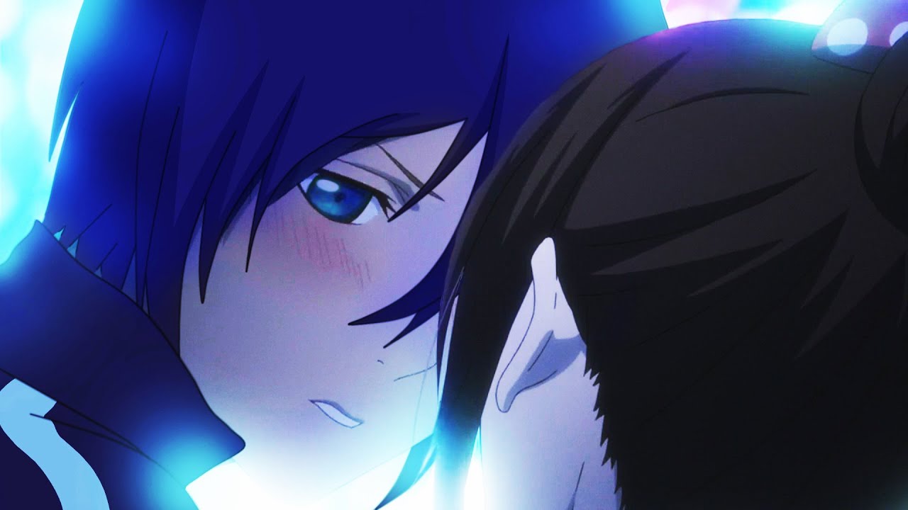 Yato into the opening of Noragami Aragoto. His look.omg