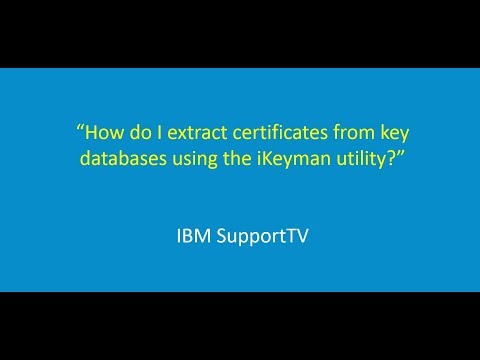 How do I extract certificates from key databases using the iKeyman utility?