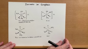 Isomers in inorganic complexes