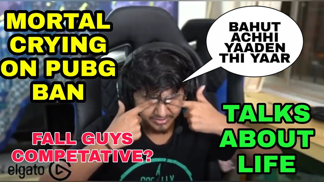 MORTAL Crying On Live Stream On PUBG Ban | Talks About Life | PUBG Ban | Mortal Reaction On PUBG Ban