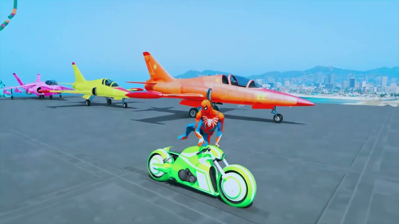 GTA Super Heroes Crazy Racing Challenge with Supercars | Epic GTA 5 Gameplay