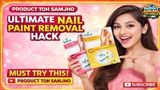 “Ultimate Nail Paint Removal Hack 💅 No Damage, No Hassle!”#nails #cleaning 