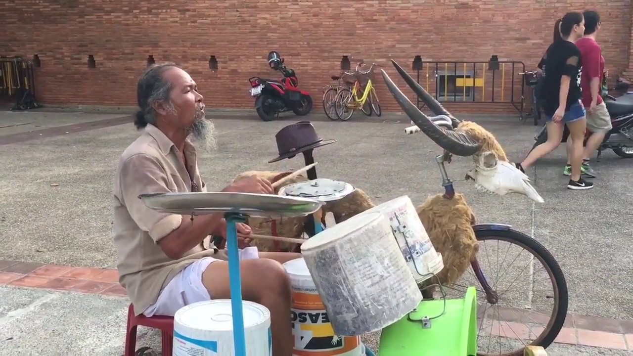 Amazing Street drummer One of the best i've seen YouTube
