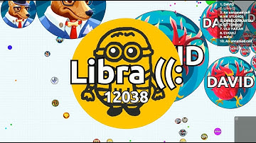 New Libra Push Split 💡 | New Skin Minions | Agar.io Solo Gameplay FFA & Experimental & Party