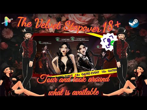 Melissajdiamonds avakin life tour of The Velvet Stopover 18+ in Avakin Life