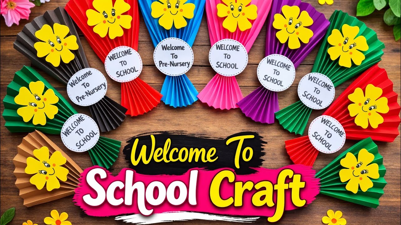 Welcome to school craft | Back to School craft for Preschoolers |Easy ...