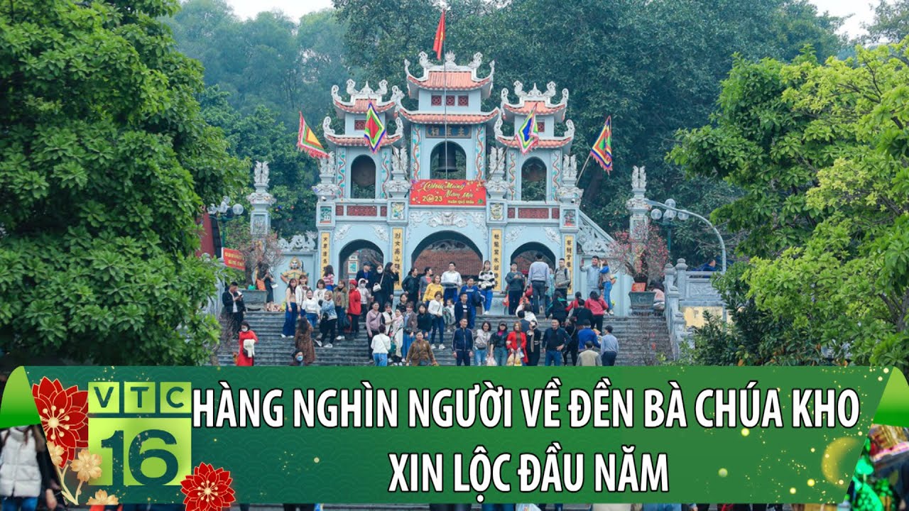 Hàng nghìn người về đền Bà Chúa Kho xin lộc đầu năm | VTC16