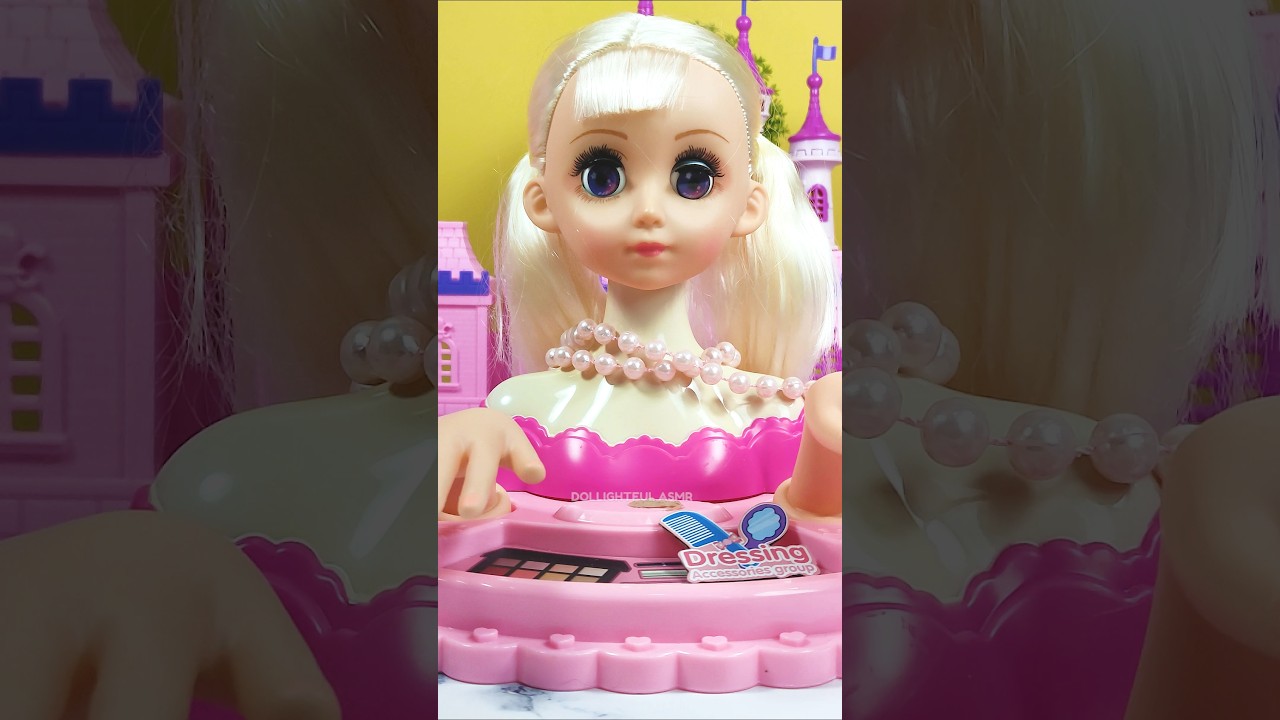 Satisfying With Unboxing Doll Beauty Makeup Set Toys, ASMR Videos 