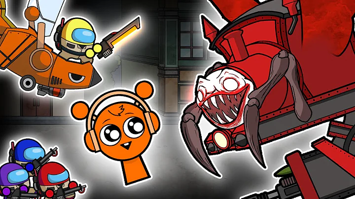 CHOO CHOO CHARLES vs SPRUNKI & GHOSTBUSTERS EP.1 I Amons Us Animation