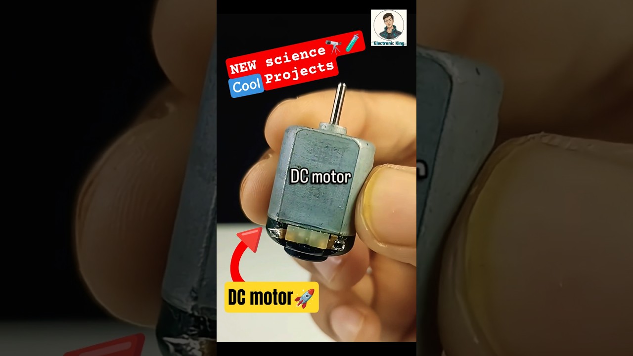 🚀DIY Science project🔬 With DC motor 🤯#scienceproject #diy #shorts #experiment #motor #viral