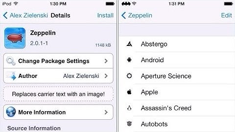 Zeppelin Cydia Tweak For iOS 7 Jailbreak