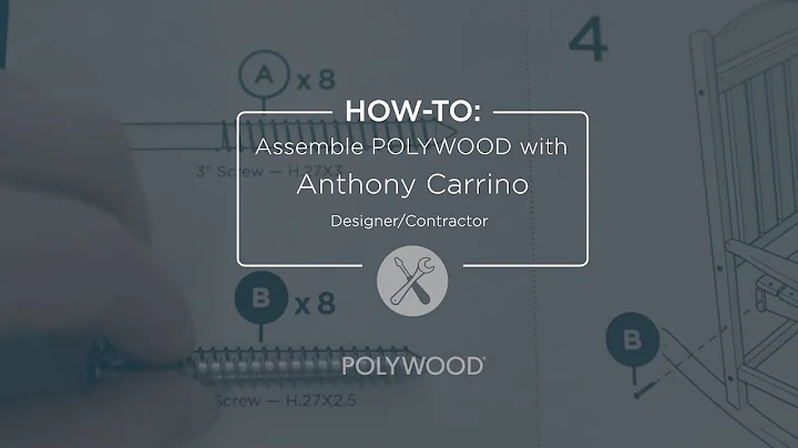 How to Assemble POLYWOOD Adirondack Chairs | Step-By-Step With Anthony Carrino