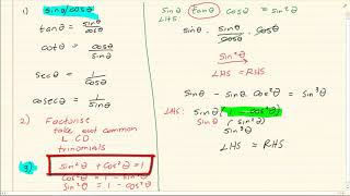 Grade 11: Trigonometry : Identities