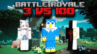 3 Pros Vs  100 Players