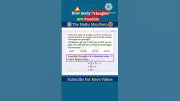 How many Triangles are possible❓#triangle #ssc #cgl #chsl #mts #cpo  #wbpsc #wbp #bank #railway
