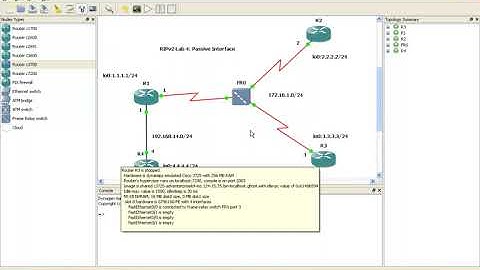 Cisco Networks Routing Information Protocol RIPv2 Lab 4 (Passive Interface)