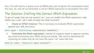 How to Retrieve All Nodes That Are Not a Specific Node in Java Using XPath