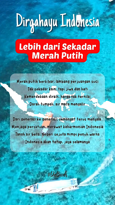 Dirgahayu Indonesia, Puisi Pendek Kemerdekaan #shorts #puisikemerdekaan