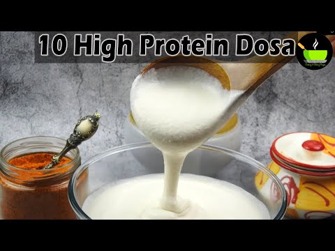 10 High Protein Dosa| Healthy Breakfast Recipes | 10 Unique Dosa Varieties | High Protein Breakfast | She Cooks