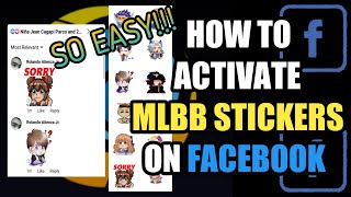 HOW TO HAVE MLBB STICKERS ON FACEBOOK🔥 | MOBILE LEGENDS STICKERS ON FB COMMENTS | Rolando Atienza TV screenshot 3