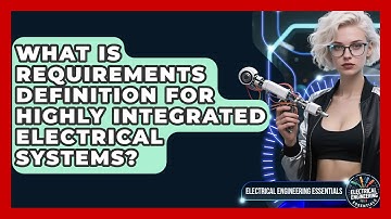 What Is Requirements Definition For Highly Integrated Electrical Systems?