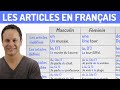 Tous les articles en franais en 15 minutes  articles dfinis indfinis partitifs