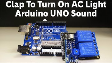 Clap To Turn ON AC Bulb| Arduino UNO Projects| ProtoBuilder | Sound Sensor Relay