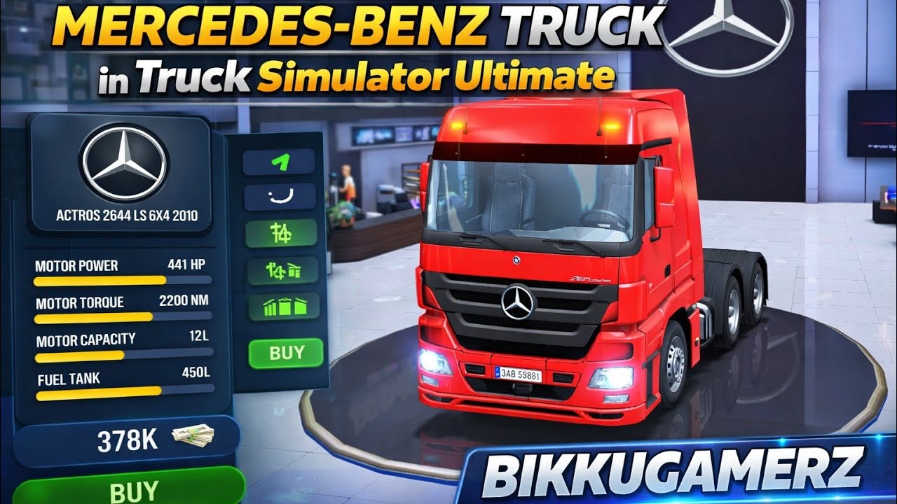 Finally Bought Mercedes Truck 😍 | Truck Simulator Ultimate Gameplay | BIKKUGAMERZ