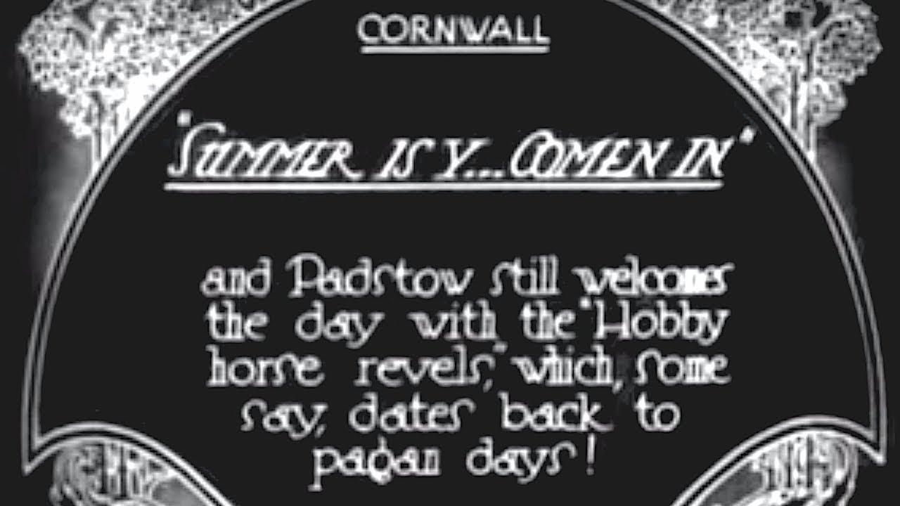 Archive Padstow Obby Oss 1930 YouTube