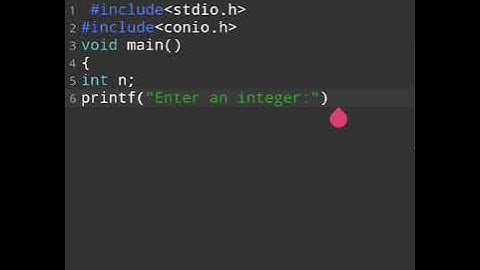 Write a C program to print an integer (Entered by the user)