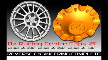 Reverse Engineering Copricerchio Rotto. Esempio completo. DA STL a  STEP per Stampa 3D additiva.