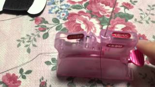 Clover デスクスレダー (卓上型糸通し器) ピンク 10-518　を　使ってみた