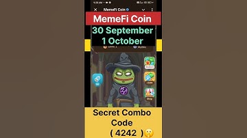 Meme Fi Coin Secret Code Today 30 September |1october| #memefi​ #memeficode​ #crypto​ #daily​ #code​