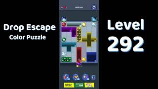 Drop Escape Level 292 Walkthrough 🟡🧩 | Color Puzzle Game Guide | Go Answer