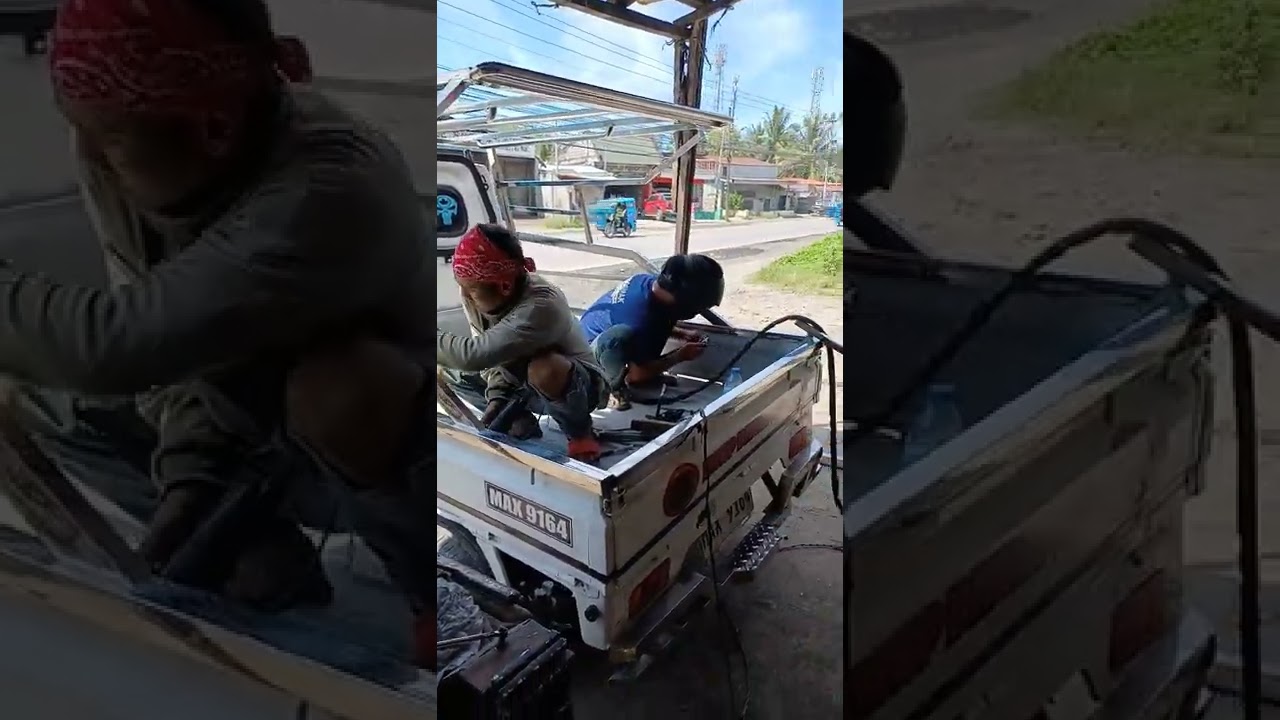 stainless canopy pick up type multicab by: mmf steel and stainless fabrication