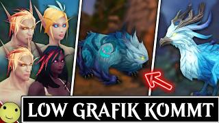 ENDLICH! Blizzard bringt LOW AUFLÖSUNG Models und niedrige Grafik Option für Blauelfen und Druiden