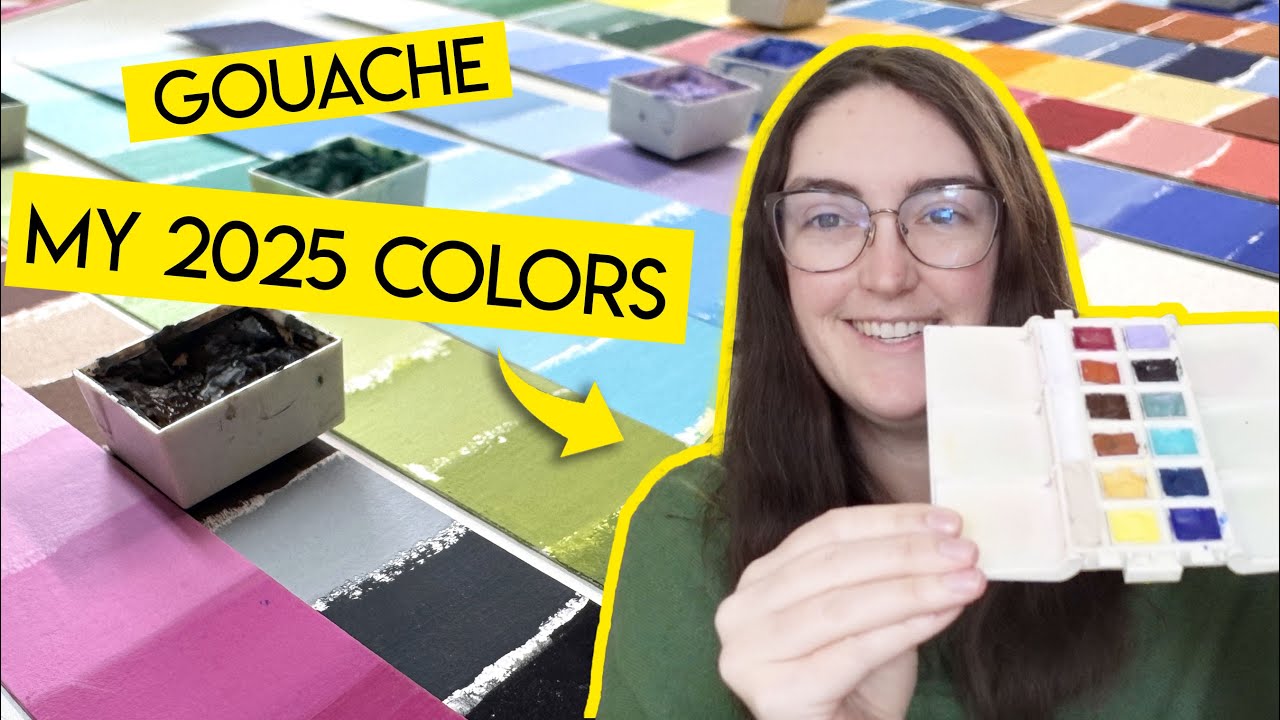My 12 FAVORITE gouache colors ✶ What I'm using in 2025