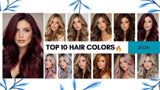 TOP 10 HAIR COLOR TRENDS FOR 2026 @jhajahairstyletutorials